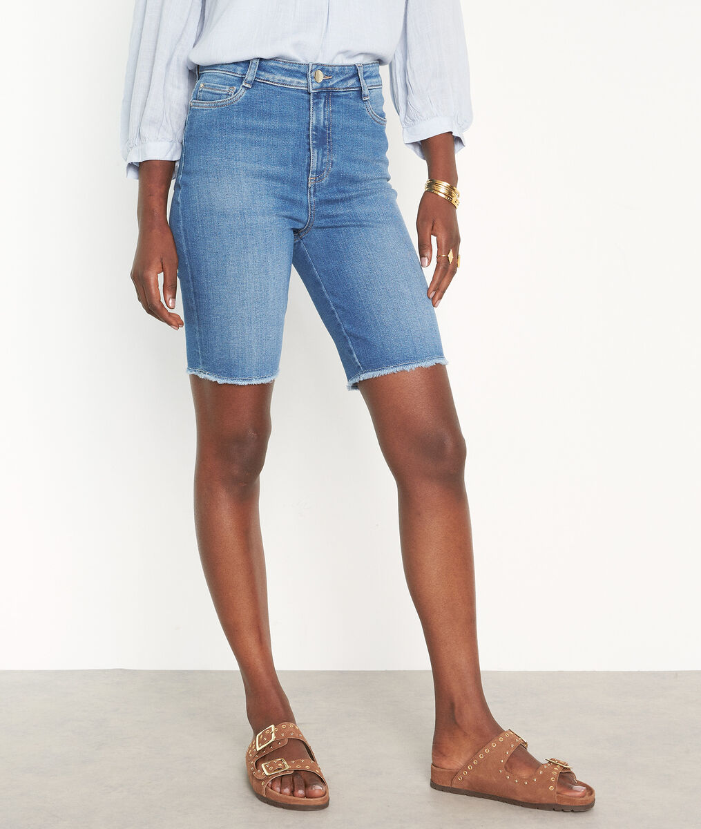 Bermuda en coton biologique stone used Chiara | 1-2-3 Bermuda en coton biologique stone used Chiara PhotoZ | 1-2-3