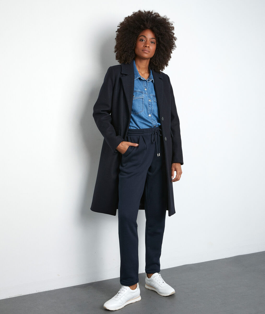 Marineblauwe molton broek Everest | 1-2-3 Marineblauwe molton broek Everest PhotoZ | 1-2-3