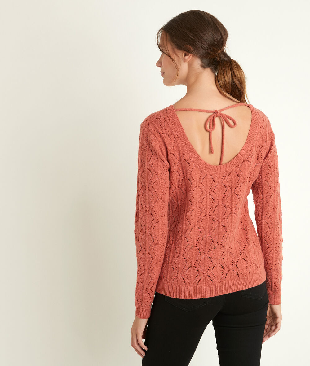 Pull ajouré goyave russel goyave.