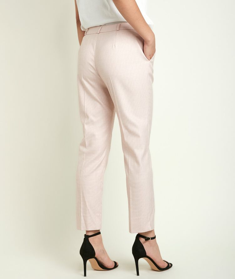 Pantalon cigarette nude suzanne poudre.
