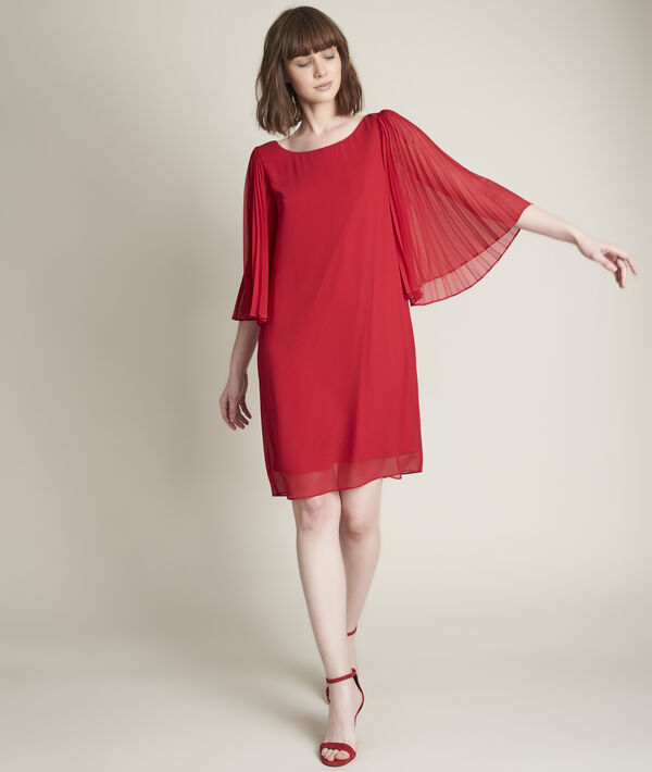 Robe rouge en crêpe Olivia | 1-2-3 Robe rouge en crêpe Olivia PhotoZ | 1-2-3