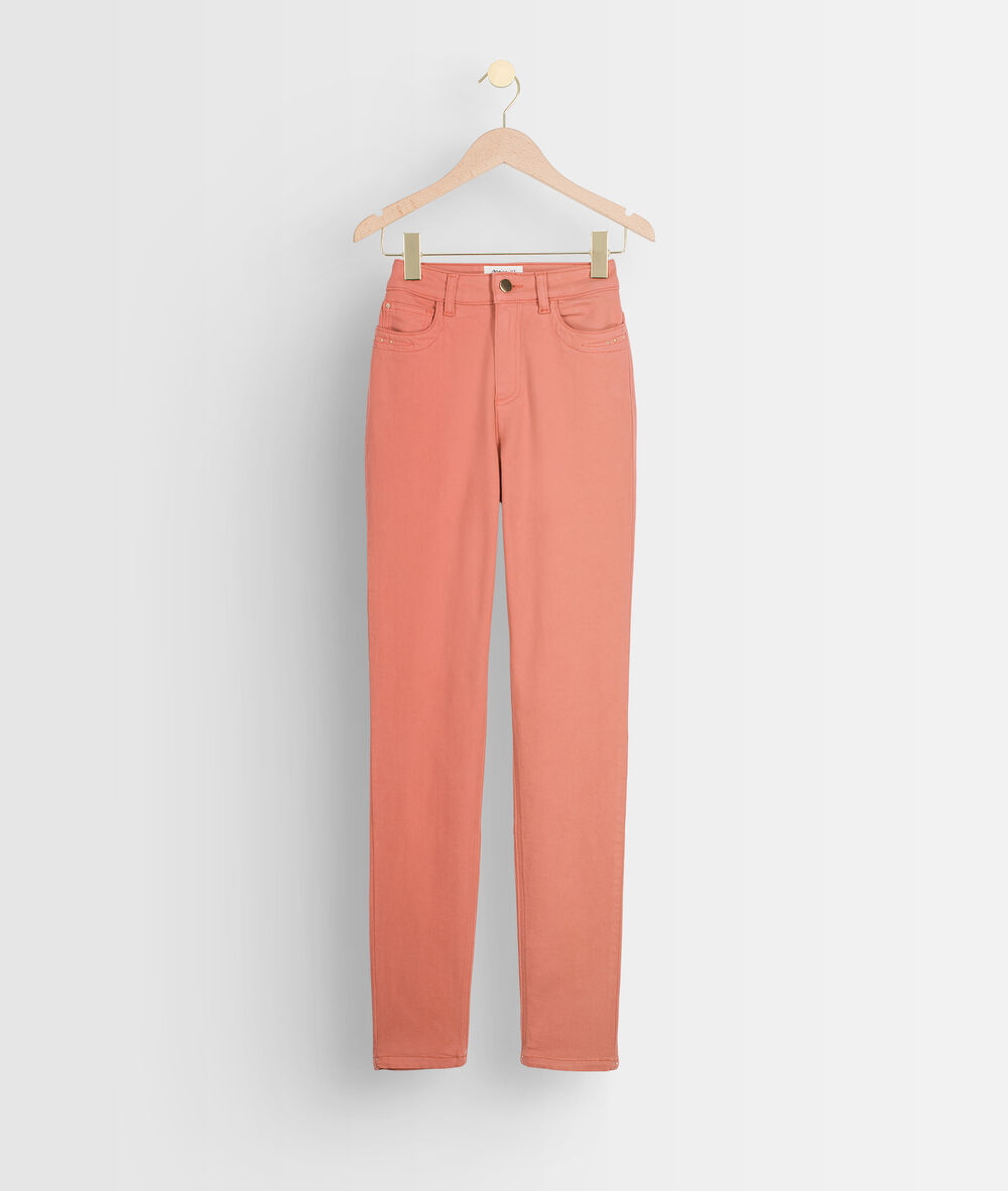 Jean slim casual suzy 2 en coton organique et recyclé fraise fraise.