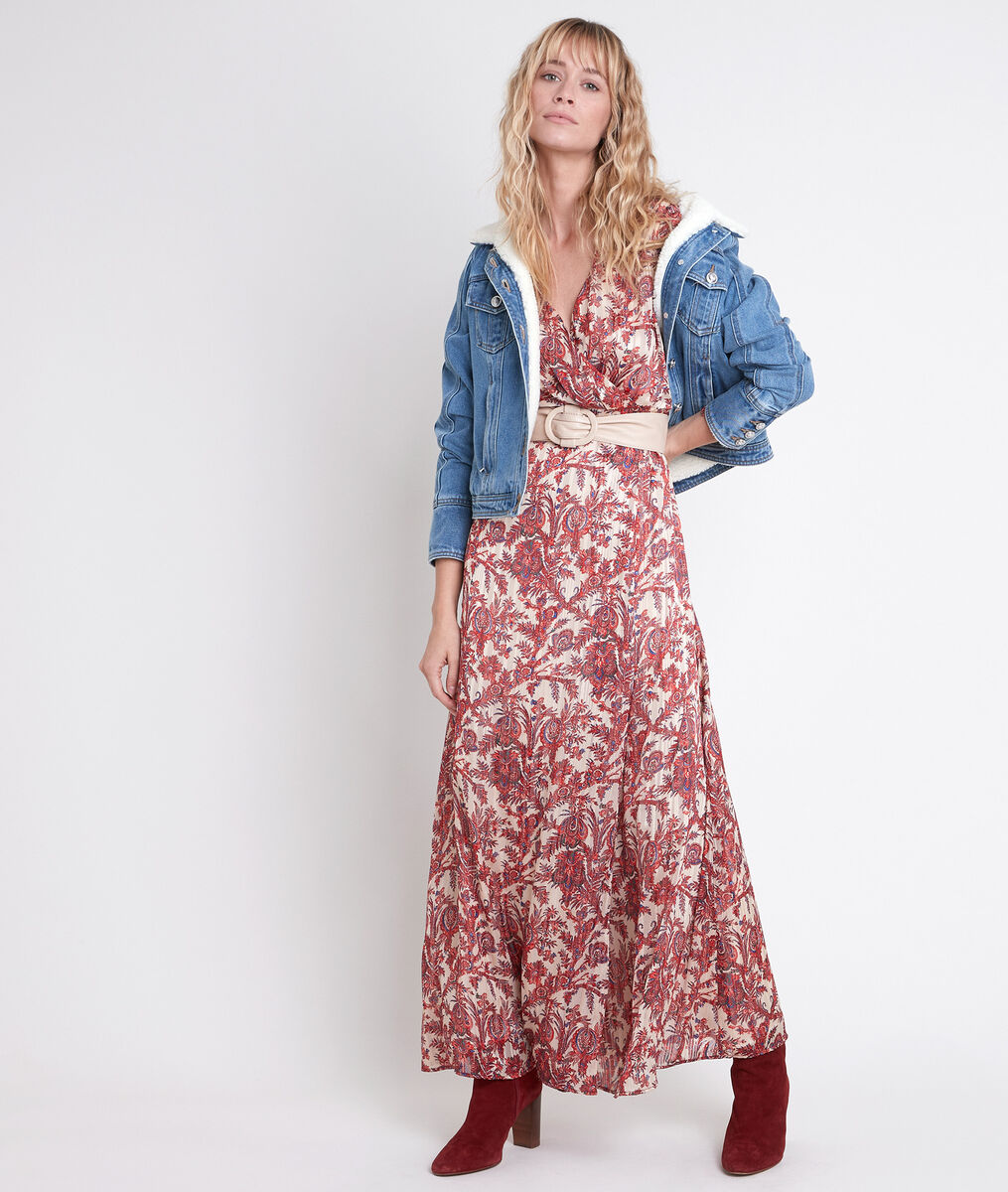 Veste en jean fausse fourrure Panache | 1-2-3 Veste en jean fausse fourrure Panache PhotoZ | 1-2-3