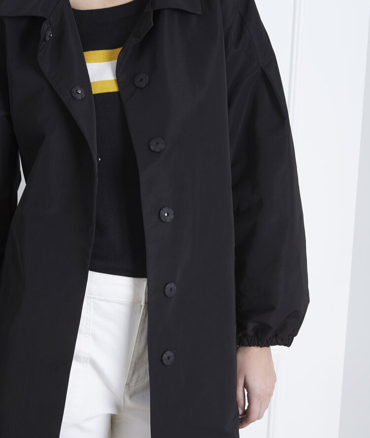 Trench noir ceinturé daniela noir.