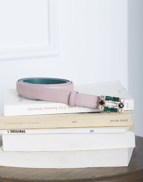 Ceinture rose pâle en cuir boucle fantaisie Kristen | 1-2-3 Ceinture rose pâle en cuir boucle fantaisie Kristen PhotoZ | 1-2-3
