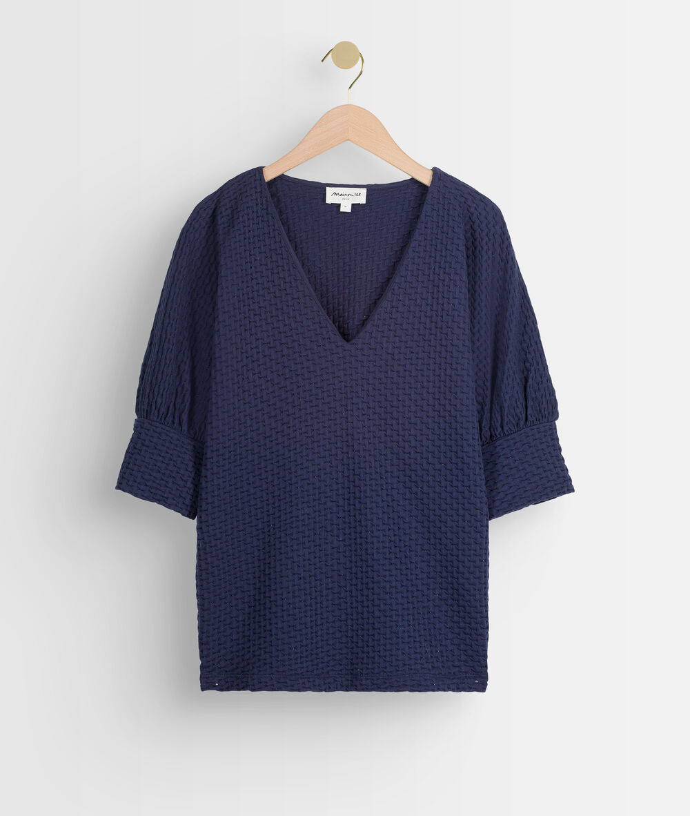 Tee-shirt marine fantaisie idouceur marine.