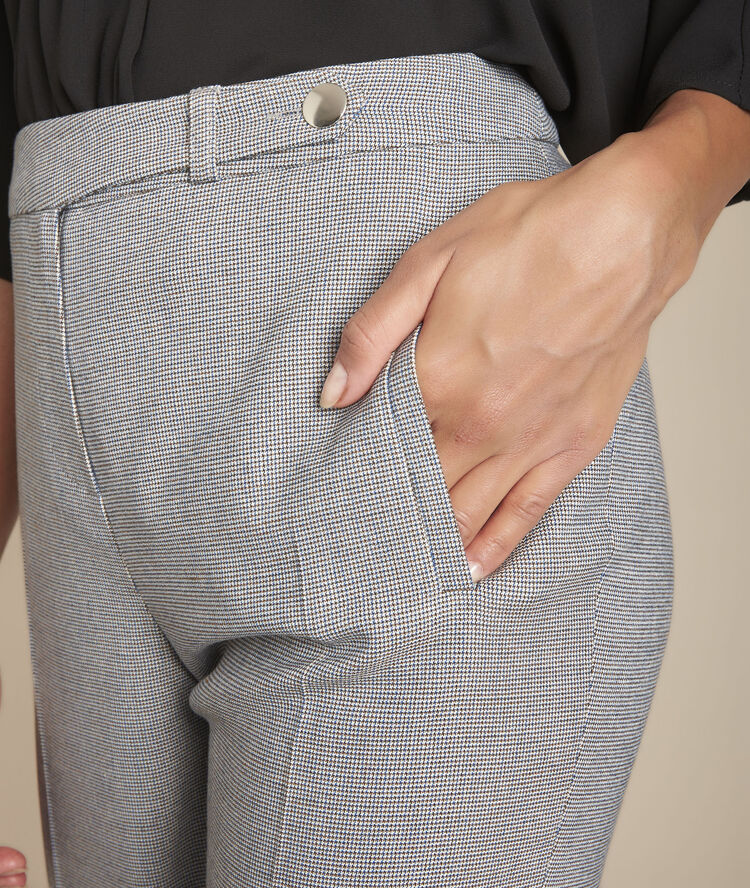 Pantalon gris chiné cigarette eloi chine moyen.
