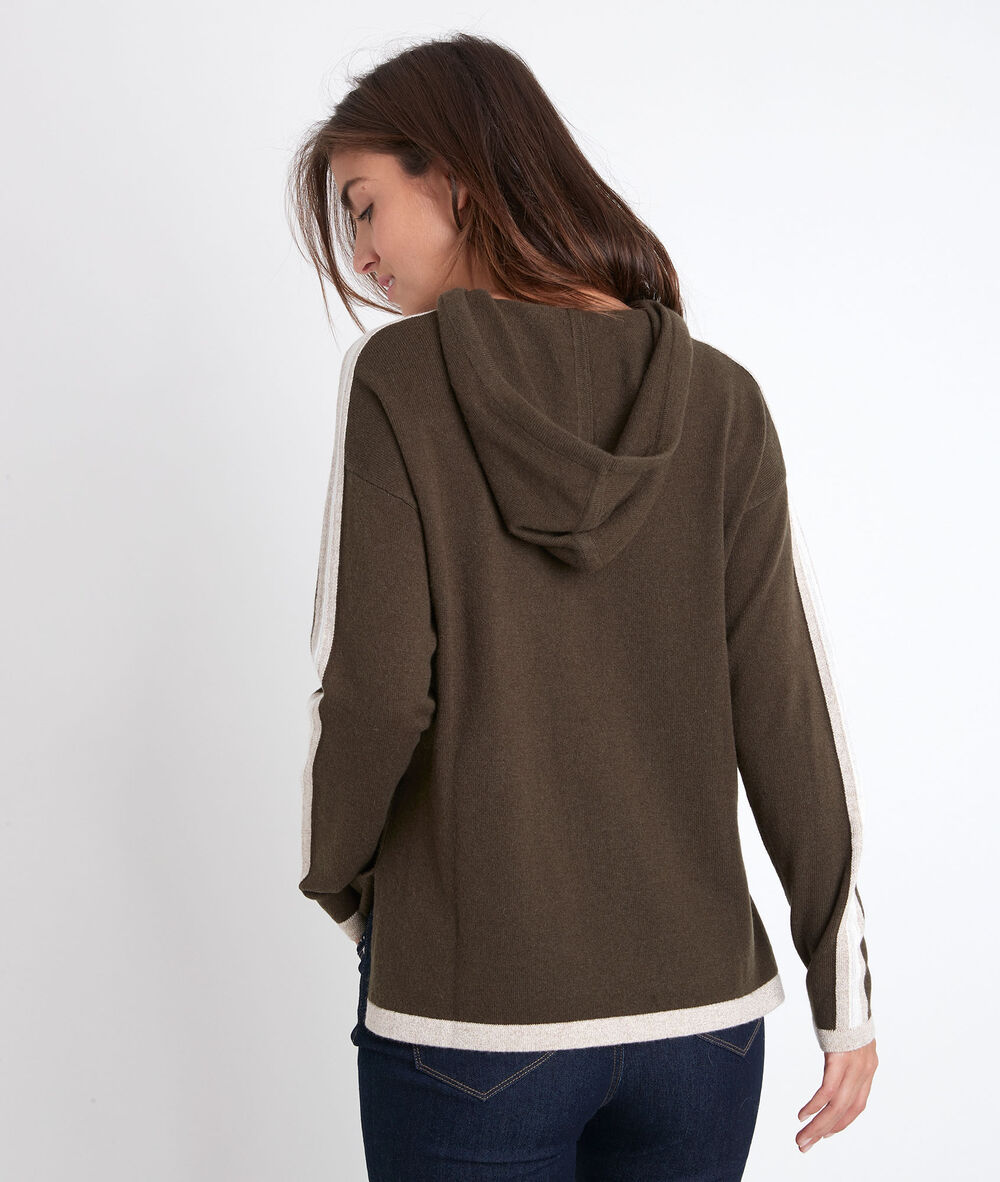 Sweat en laine et cachemire kaki rituel kaki.
