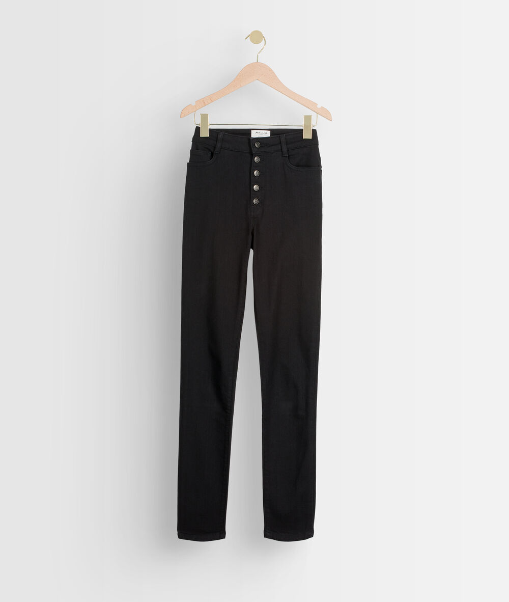 Jean slim en coton bio et recyclé noir nara noir.