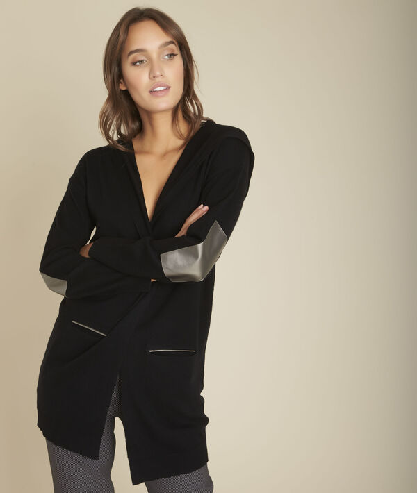 Pull en cachemire rayé noir Feuillage | 1-2-3 Pull en cachemire rayé noir Feuillage PhotoZ | 1-2-3
