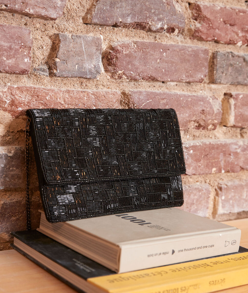 Pochette perlée noire helda | 1-2-3 Pochette perlée noire helda PhotoZ | 1-2-3