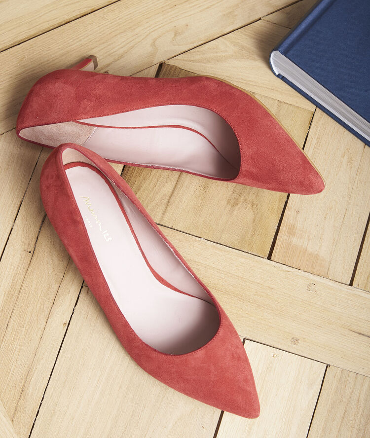 Rote pumps aus leder lili rot.