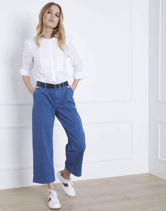 Blouse écrue plastron brodé Vahina | 1-2-3 Blouse écrue plastron brodé Vahina PhotoZ | 1-2-3