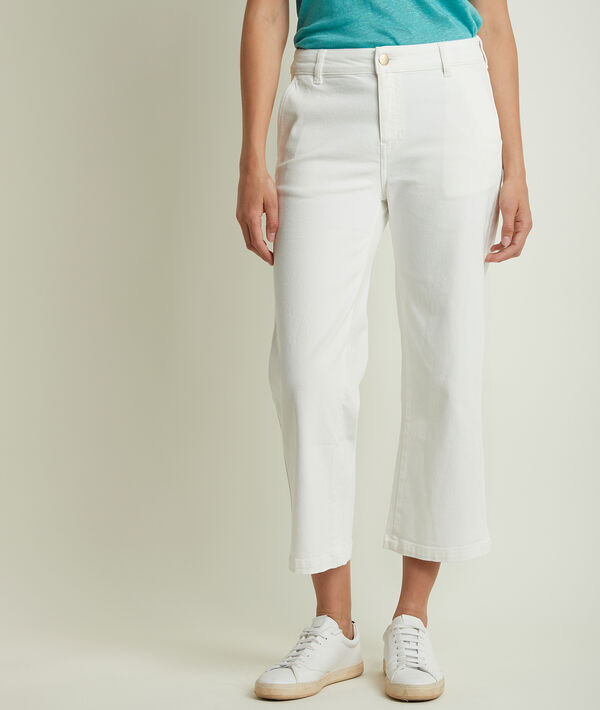Pantalon cropped écru Anita | 1-2-3 Pantalon cropped écru Anita PhotoZ | 1-2-3