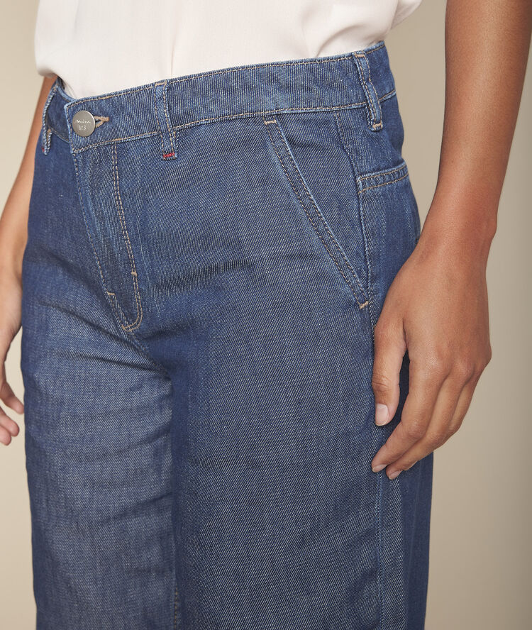 Le superbe wide leg : rinse savana celadon.