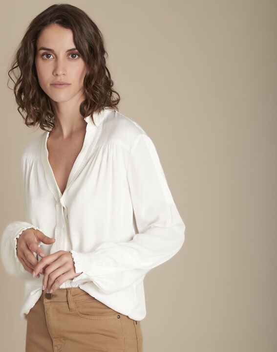 Blouse fluide détails volants Maylis | 1-2-3 Blouse fluide détails volants Maylis PhotoZ | 1-2-3