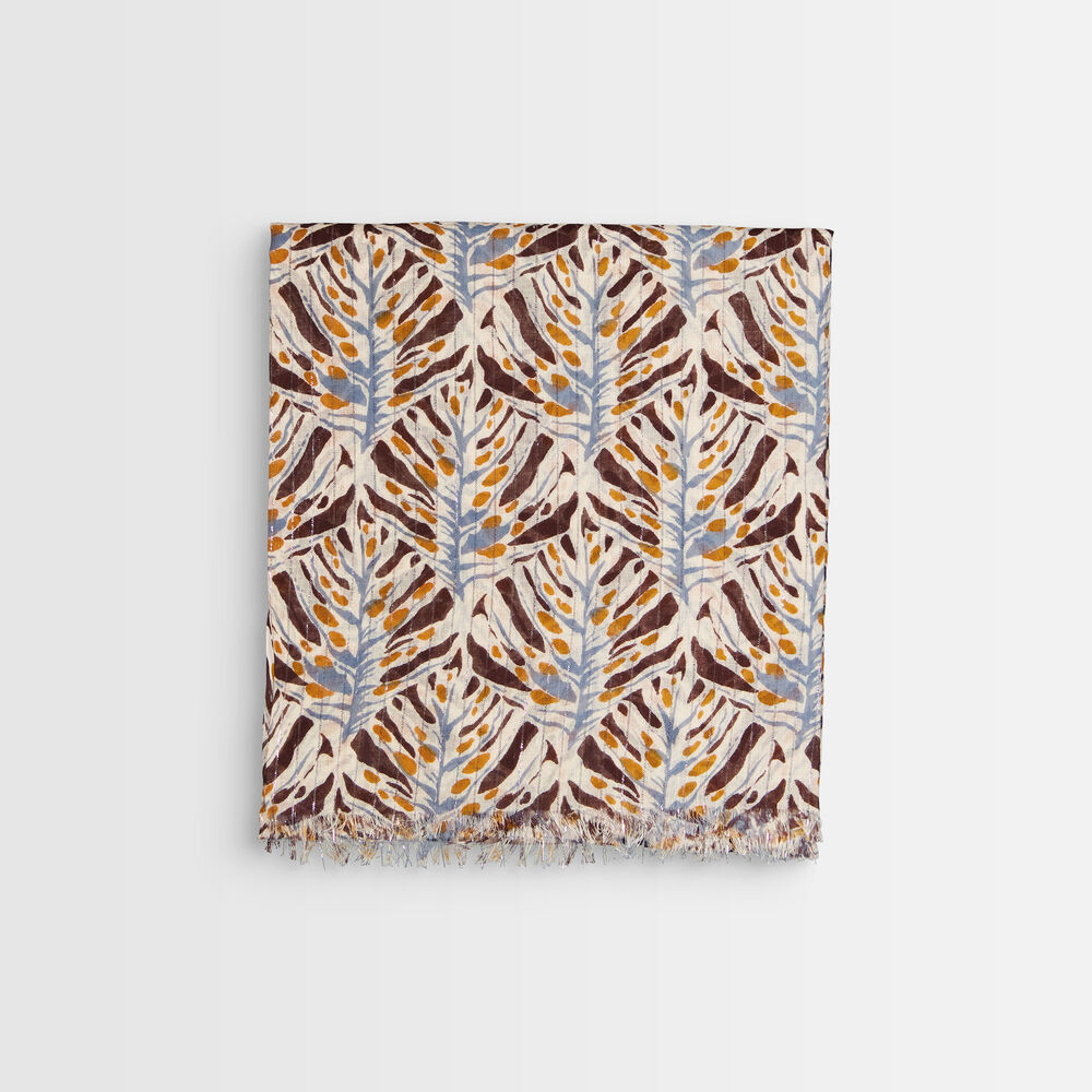 Foulard en coton imprimé brian mastic.