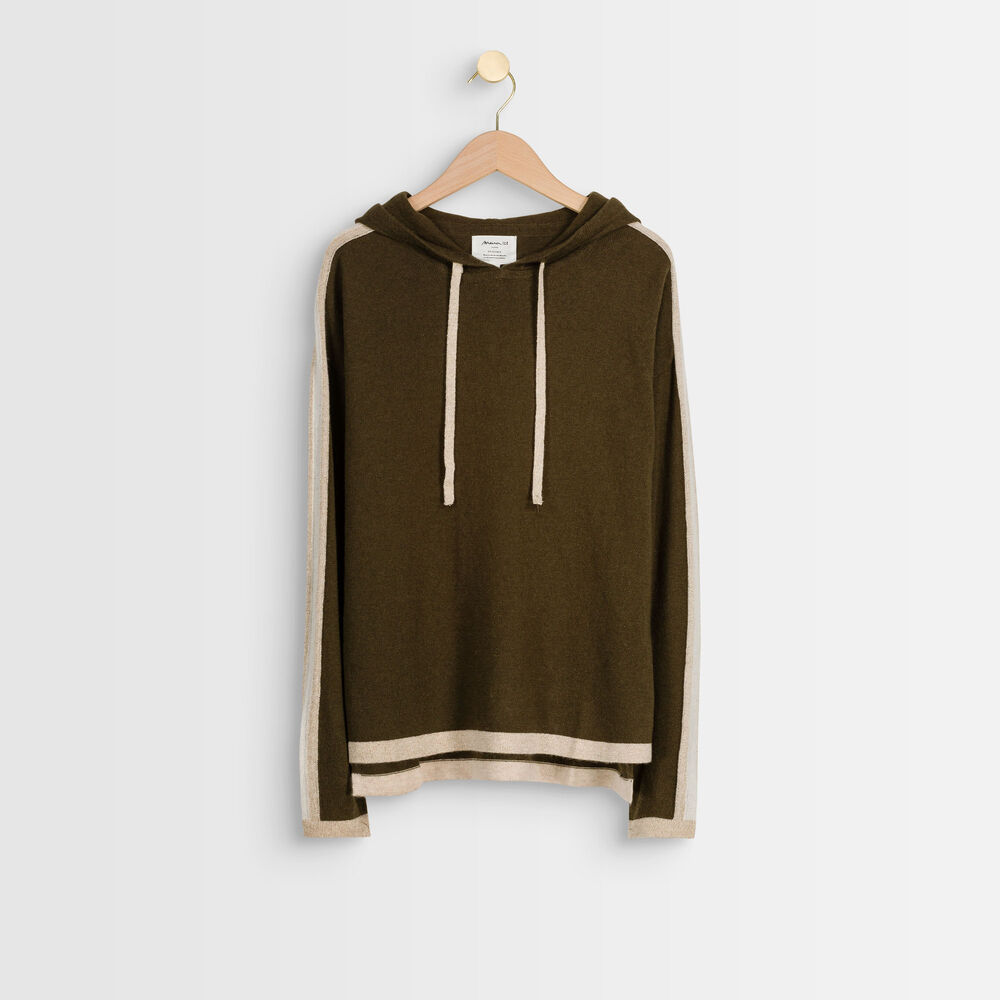 Sweat en laine et cachemire kaki rituel kaki.