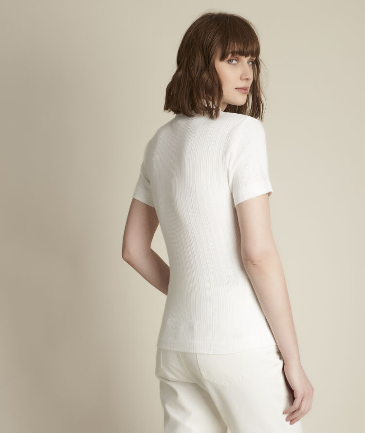 Polo ajouré romy ecru.
