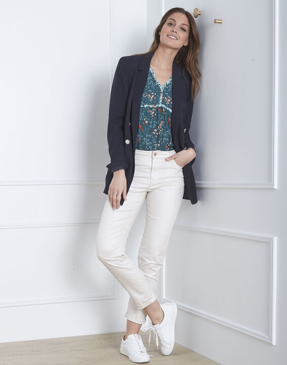 Blouse verte imprimé fleuri Vinter | 1-2-3 Blouse verte imprimé fleuri Vinter PhotoZ | 1-2-3