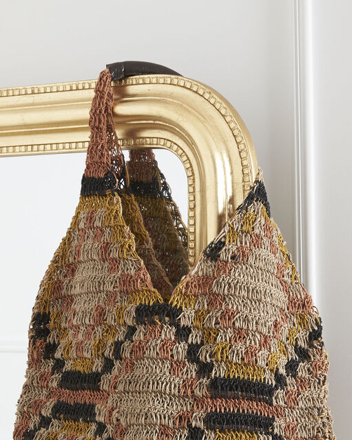 Sac filet ethnique usman camel.