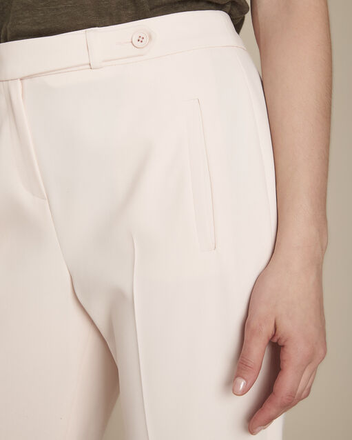 Pantalon poudre cigarette en microfibre lara poudre.