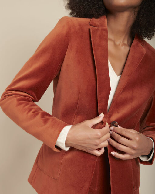 Veste velours acajou Brillance (2) - Maison 123