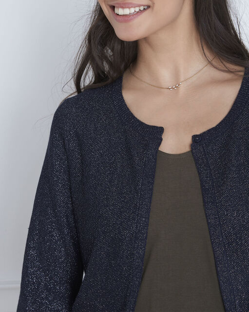 Gilet marine irisé ninon marine.