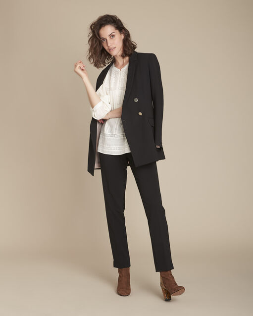 Blouse écrue en dentelle melina ecru.