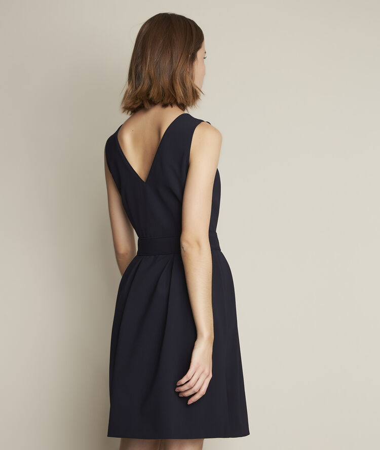 Robe corolle marine camille marine.