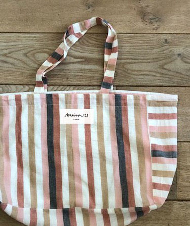 Tote bag ray&eacute; en coton biologique.