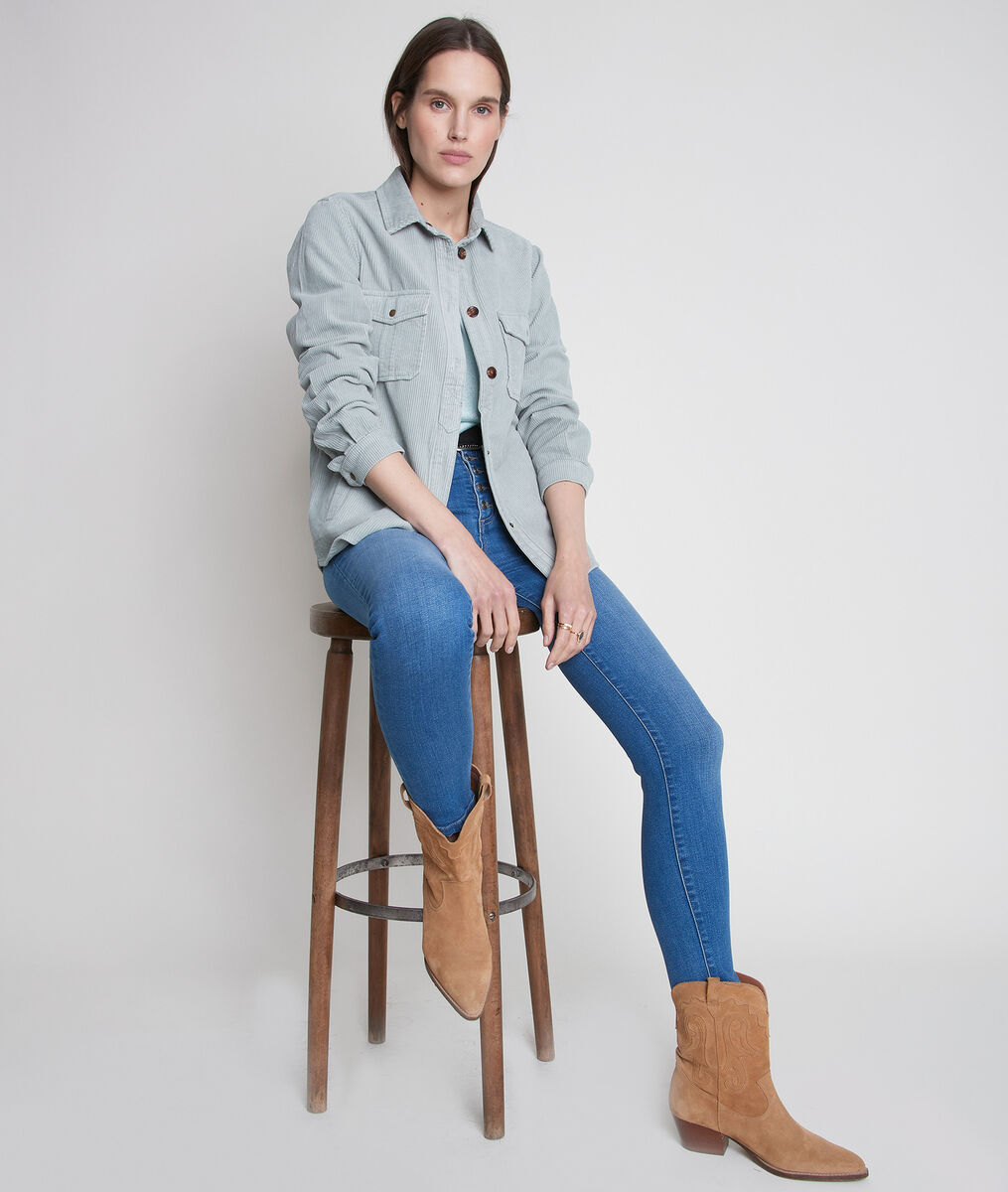 Jean slim en coton bio et recyclé bleu denim Nara | 1-2-3 Jean slim en coton bio et recyclé bleu denim Nara PhotoZ | 1-2-3