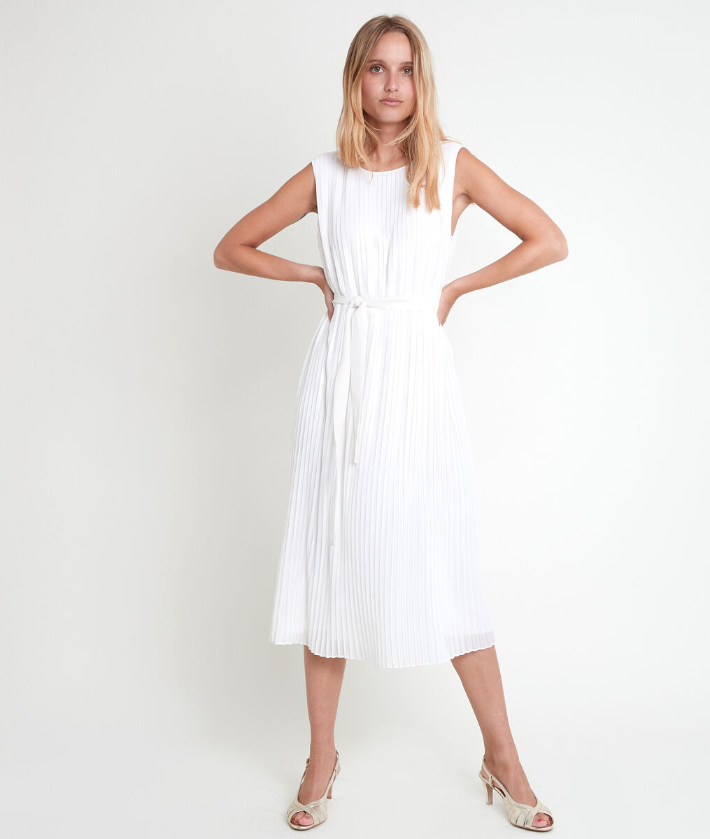 Robe plissée écrue irisée Marlène | 1-2-3 Robe plissée écrue irisée Marlène PhotoZ | 1-2-3