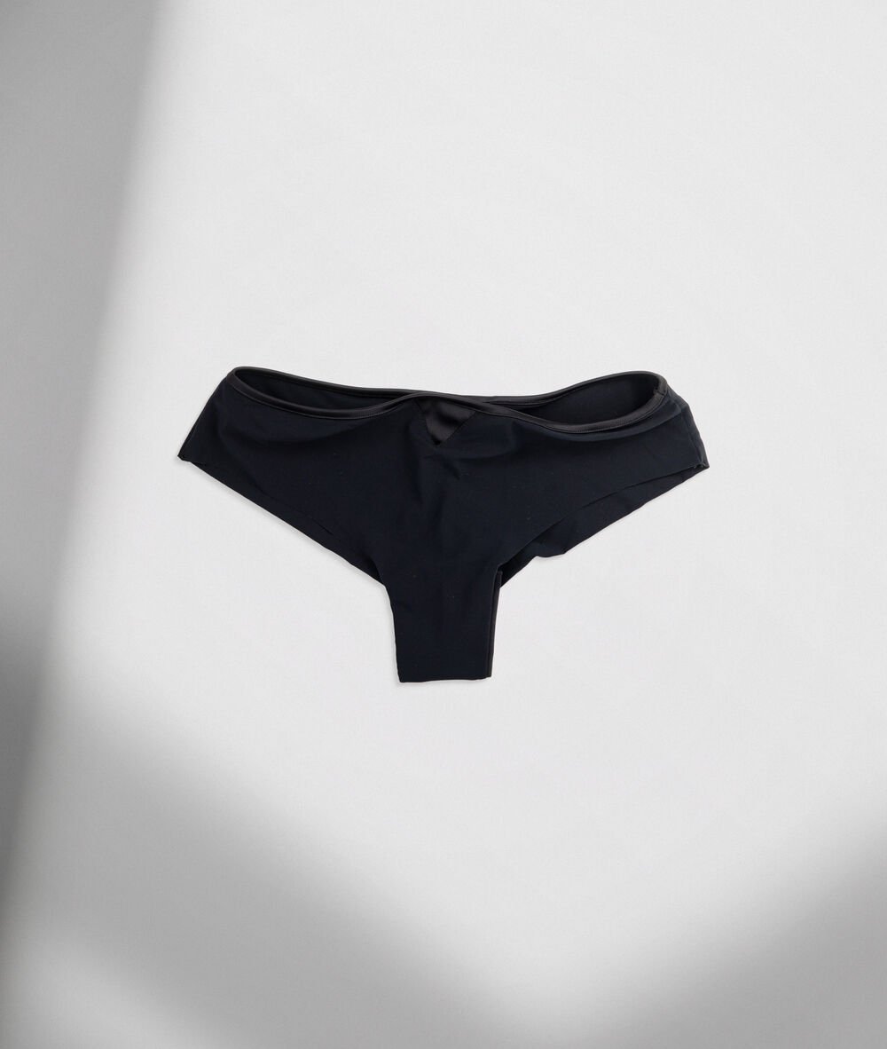 Tanga en microfibre noir colette noir.
