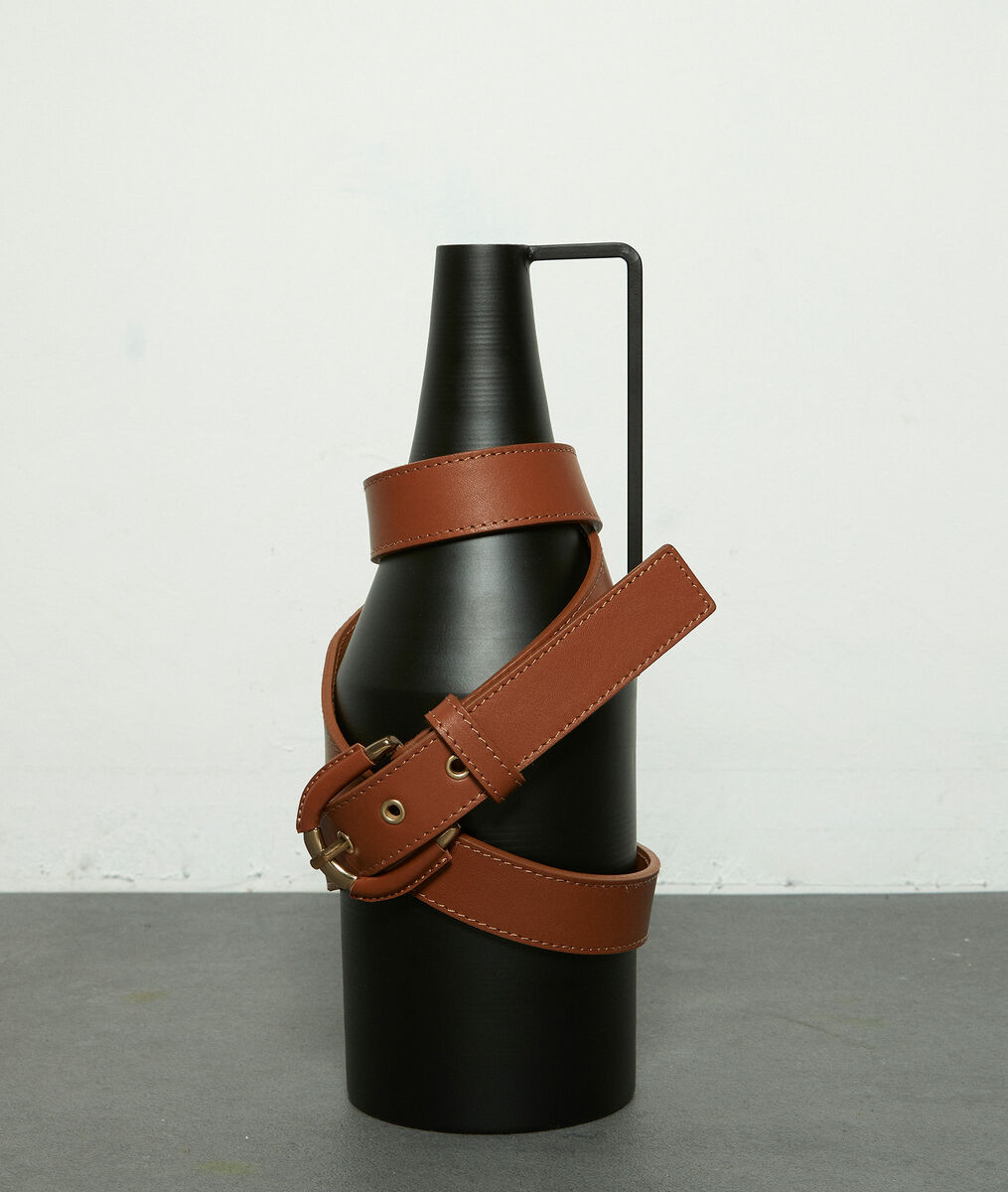 Ceinture en cuir havane Eleonore | 1-2-3 Ceinture en cuir havane Eleonore PhotoZ | 1-2-3