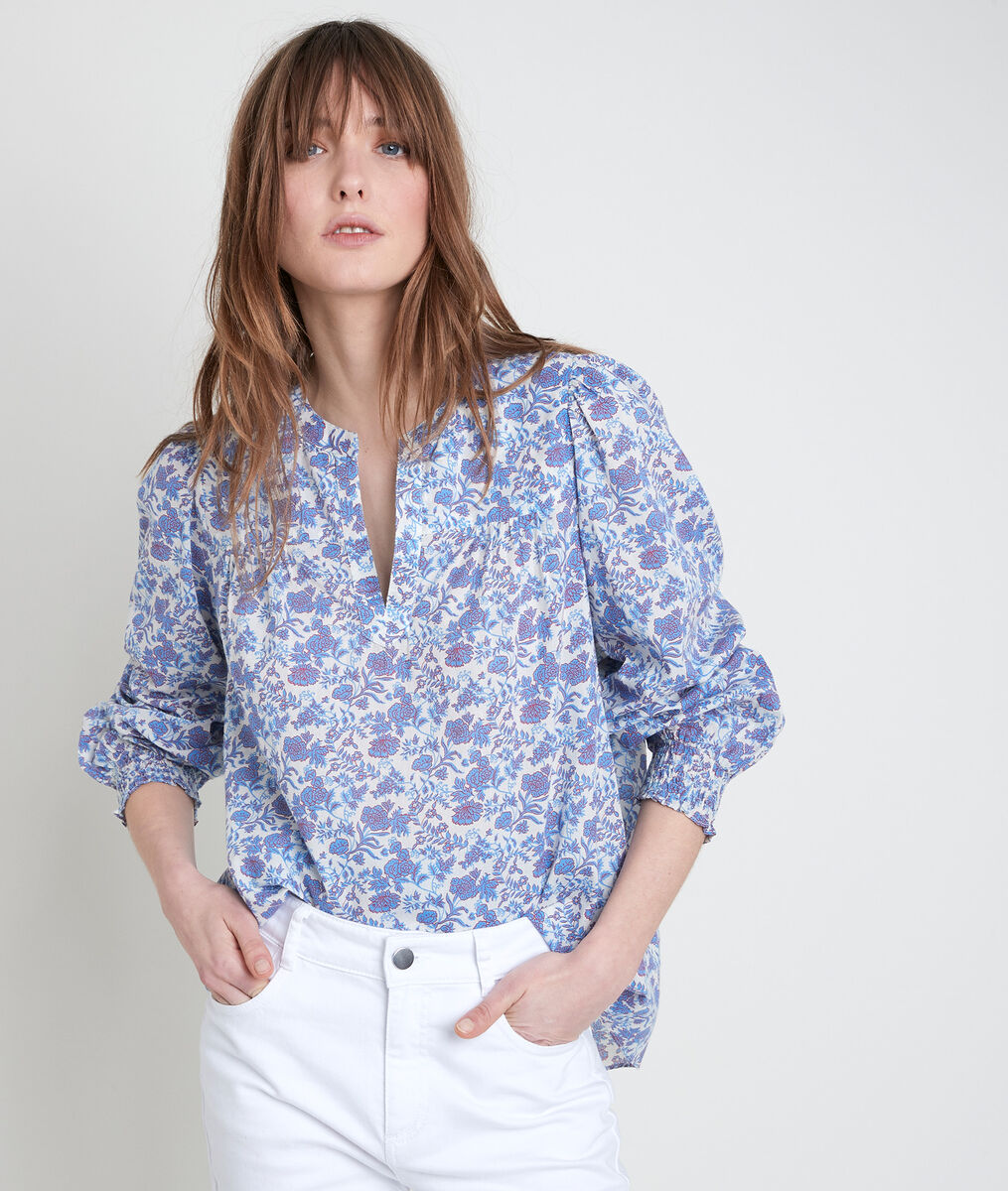 Bluse mit Blumenprint Vergissmeinnicht Tenessis | 1-2-3 Bluse mit Blumenprint Vergissmeinnicht Tenessis PhotoZ | 1-2-3