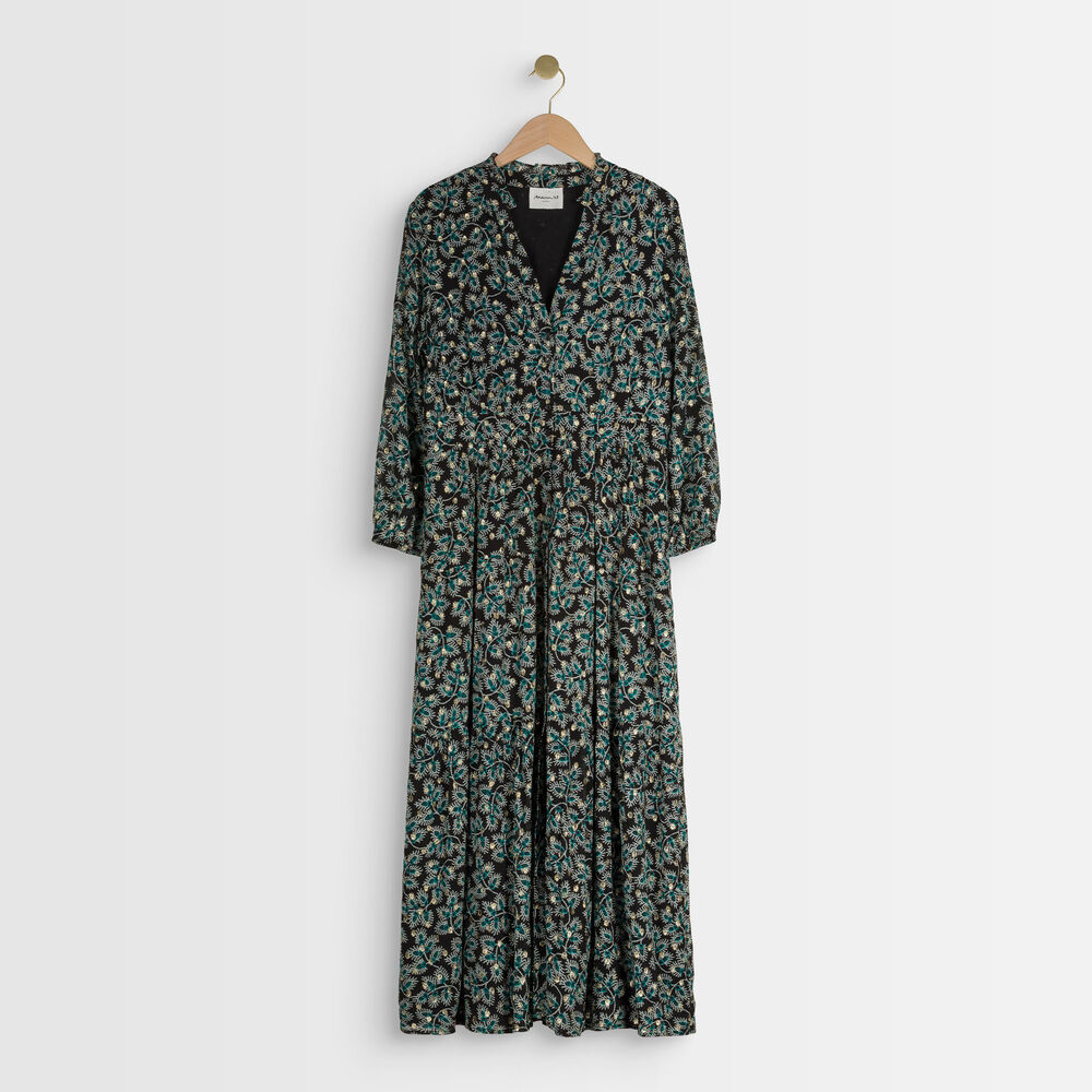 Robe longue cyprès imprimée carola cypres.