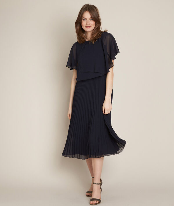 Robe plissée en polyester recyclé Ornella | 1-2-3 Robe plissée en polyester recyclé Ornella PhotoZ | 1-2-3