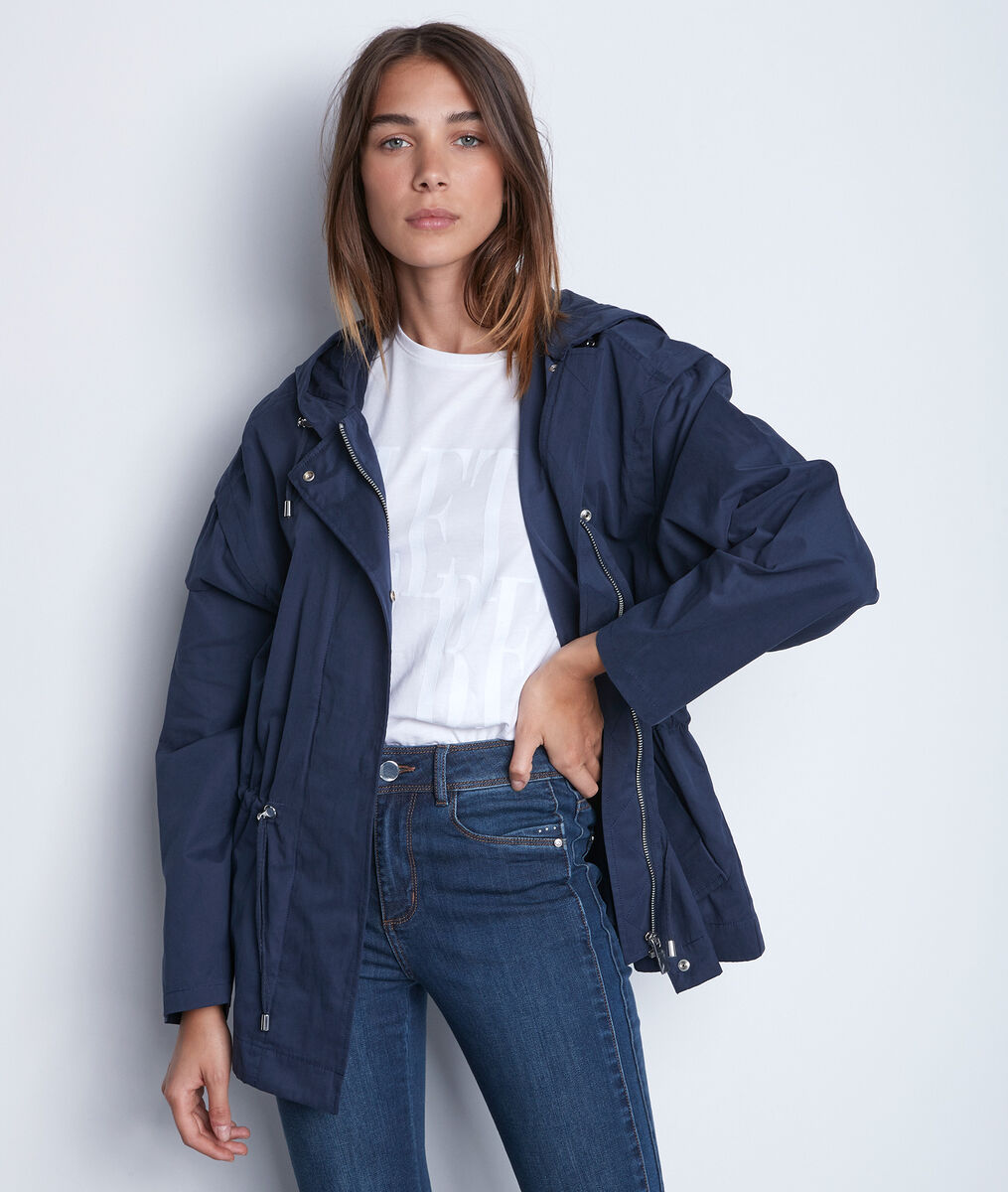 Parka légère marine Gaia | 1-2-3 Parka légère marine Gaia PhotoZ | 1-2-3