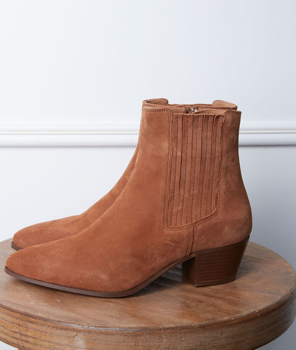 Camel laarsjes met hakken gaby camel.