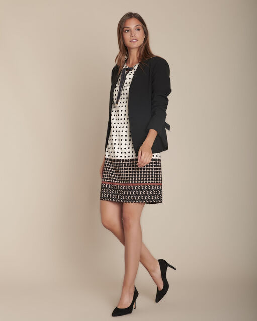 Robe beige imprimé pois Iliane (2) - Maison 123