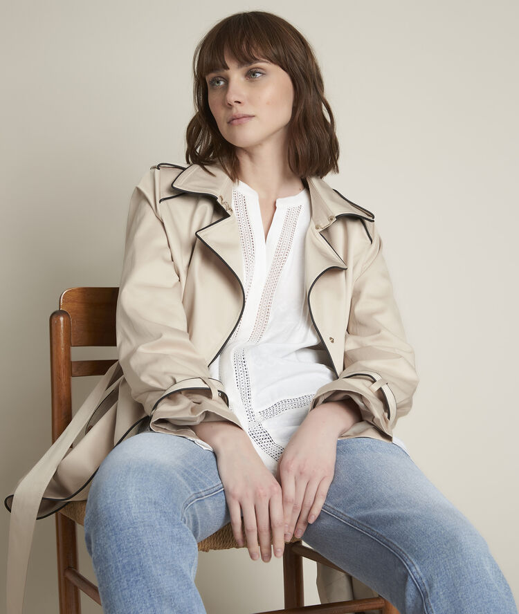 Blouse brodée evka ecru.