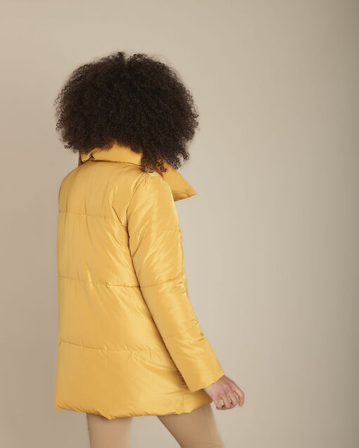 Doudoune safran col montant poline soleil.