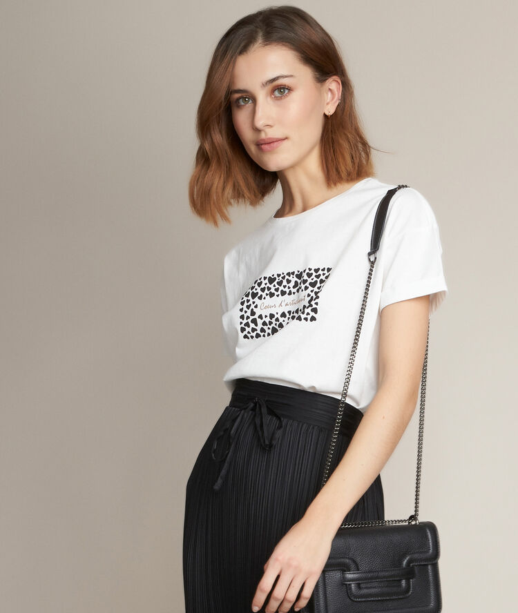 Tee-shirt en coton biologique roi ecru.