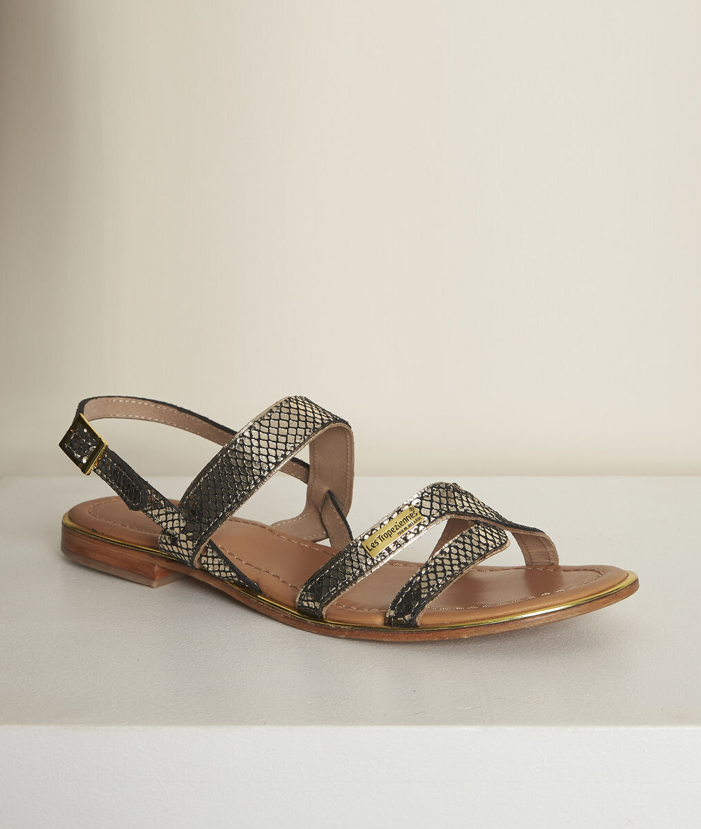 Sandales en cuir python jodie les tropéziennes | 1-2-3 Sandales en cuir python jodie les tropéziennes PhotoZ | 1-2-3