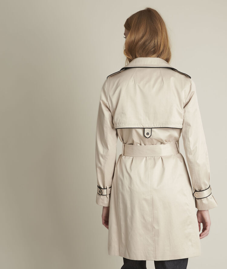 Trench beige gansé frida greige.