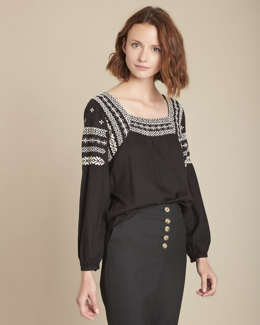 Blouse brodée Mylène (1) - Maison 123