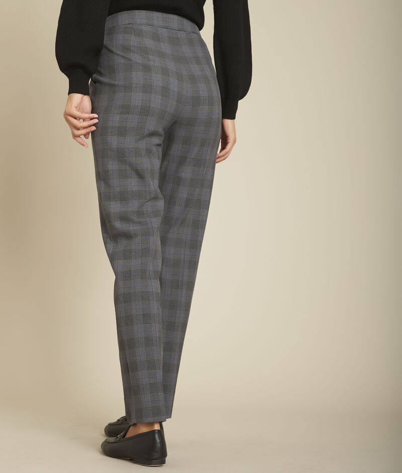 Pantalon cigarette rayé harry lichen fonce.