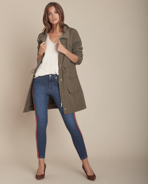 L'Audacieux skinny jean rayé stone used Sally (2) - Maison 123