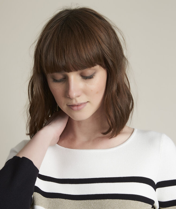 Trui met marinestrepen deauville zwart.